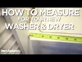 How to Measure for a New Washer Dryer Before You Buy