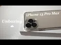 iPhone 13 Pro Max gold 256 gb Unboxing