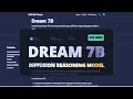 Dream-7b Best Open Source Diffusion Reasoning LLM Outperforms LLaDA