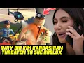 WHY DID KIM KARDASHIAN THREATEN TO SUE ROBLOX