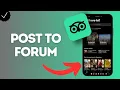 How to Post to a Forum on Tripadvisor