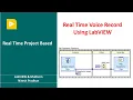 Real Time Voice Record Using LabVIEW