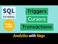 Triggers Cursors Transactions SQL Full Course SQL Tutorial For Beginners