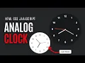 Analog Clock in HTML CSS JavaScript Real-Time Clock Tutorial