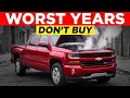 Chevrolet Silverado Years to AVOID and the Years That Last Forever