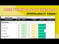 Free Website Audit Checklist Training