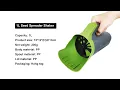 VERTAK Lawn Garden Handheld Seed Spreader Shaker for Fertilizer Grass Seed Salt Sand TG9103019