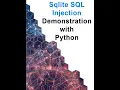 SQlite SQL Injection Demonstration with Python