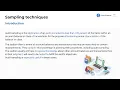 Introduction to Sampling Techniques CPA Prep