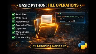 Python File Operations Tutorial Read Write Append Overwrite Copy Files Explained