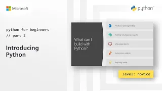 Introducing Python Python for Beginners 2 of 44