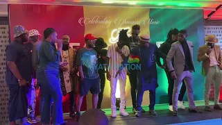 bosom p yung u0026 lord paper smokes peace pipe at the maiden edition of legendary night official launch
