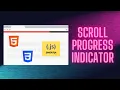 Scroll Progress Bar using HTML CSS and JAVASCRIPT 5 MIN CODES TheProgrammerDude