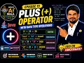 Plus Operator in Java Data Type String Concatenation Core Java with Agentic AI Episode 19