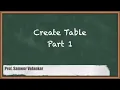 Step-by-Step Guide To Creating Tables In Databases Part 1