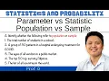 Parameter vs Statistic Population vs Sample ProfD