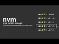 How to install multiple node js or older version of node js nvm
