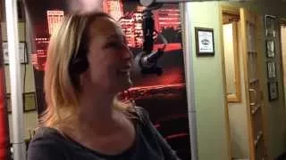 Lucy Chapman prepares for a traffic report on NewsRadio 1110 KFAB