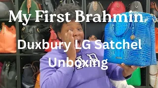 Brahmin LG Duxbury Electric Indigo Unboxing Belk