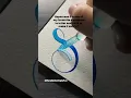 Letter S calligraphy