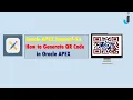 Oracle APEX Tutorial 54 -How to Generate QR Code in Oracle Apex