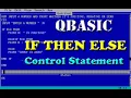 Qbasic programming on IF THEN ELSE control statement in Hindi