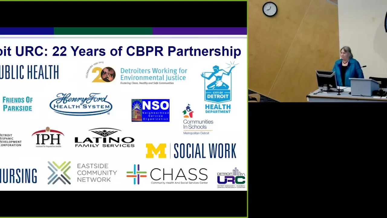 Community-Based Participatory Research in Detroit, Michigan - Professor Barbara Israel