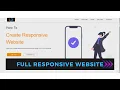 How to Make Complete Responsive Website Using CSS