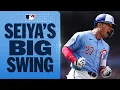 SEIYA LATER Seiya Suzuki crushes a three-run home run to give the Cubs the lead