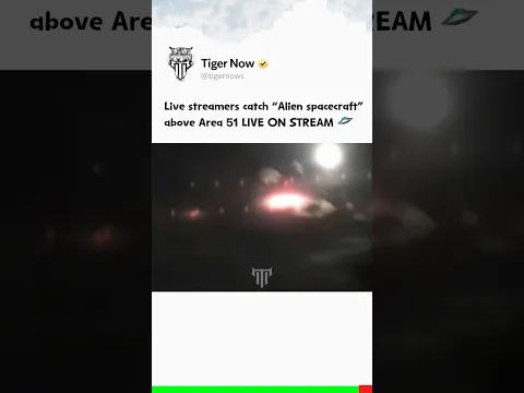 Live streamers catch “Alien Spacecraft” above Area 51 LIVE ON STREAM 🛸