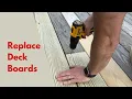 How to Replace Rotten Deck Boards - Easy DIY