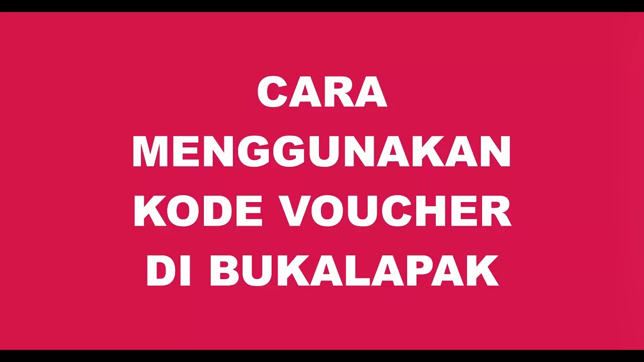 Cara Cepat Dapat Kode Voucher Di Pelatihan Bukalapak