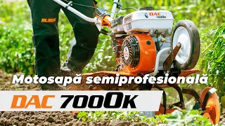 RURIS - Félprofi rotációs kapa DAC 7000K, 7LE, munkaszélesség 560-830mm