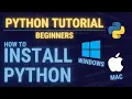 How to Install Python Windows Mac - Python for Beginners