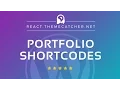 React WordPress - Add or edit Portfolio Shortcodes