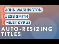 After Effects Dynamic Lower Thirds with 1 easy expression