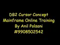 DB2 Cursor Tutorial Mainframe DB2 New Batch Aug 17th 9PM Anil Polsani 9908502542
