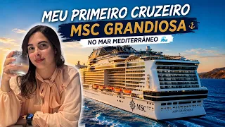 DEIXAMOS OS FILHOS EM CASA! MINHA PRIMEIRA VEZ EM UM CRUZEIRO | MSC GRANDIOSA | BARCELONA