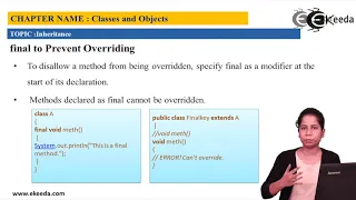 Java Programming Mastering Final Classes Methods and Variables - Inheritance in Java Programming