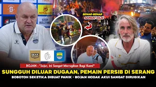 detik detik pemain persib di serang ratusan bobotoh kaget skuad persib disambut meriah di banten 