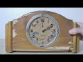 RESTORATION of antique wooden CLOCK 1952 Restoration of a MANTEL clock