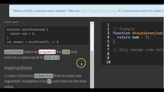 Return a Value from a Function with Return freeCodeCamp Basic Javascript