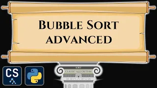 Bubble Sort advanced Algorithm Visualization Step by Step Python Code Animation