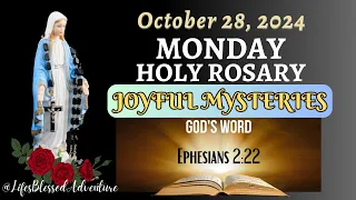 MONDAY HOLY ROSARY/JOYFUL MYSTERIES/OCTOBER 28, 2024 #dailyrosary #LifesBlessedAdventure #canva