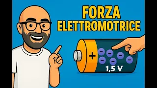 2a-forza elettromotrice di una batteria, volt e voltaggio, tensione continua DC e alternata AC