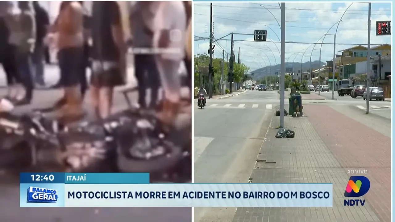 Motociclista morre em acidente no bairro Dom Bosco