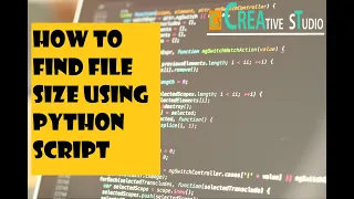 Find File Size using Python Script Python Tutorial