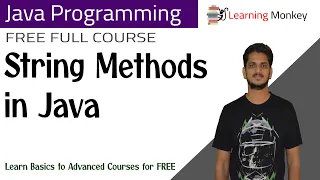 String Methods in Java Lesson 59 Java Programming Learning Monkey