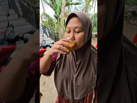 mamah agisna minum jamu kunyit#trendingshorts