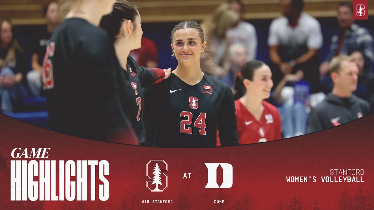 Highlights: #15 Stanford Women's Volleyball at Duke